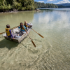 Row boat on Lake Waikareiti