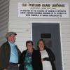 Lighthouse keeper Trevor Scott with his wife and daughter