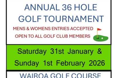 ANNUAL 36 HOLE GOLF TOURNAMENT