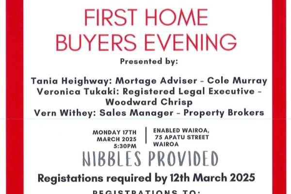 FIRST HOME BUYERS EVENING