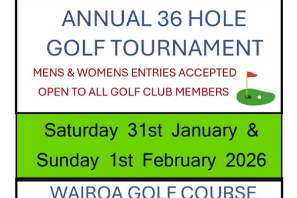 ANNUAL 36 HOLE GOLF TOURNAMENT